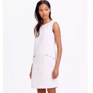 J. Crew Violet Jacquard Shift Dress